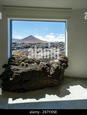 Bilder von Lanzarote, einschließlich der Cesar Manrique Foundation. Stockfoto