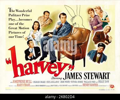 Charles Drake, Peggy Dow, James Stewart, Josephine Hull & Cecil Kellaway Film: Harvey (USA 1950) Charaktere: Dr. Sanderson, Miss Kelly, Elwood P. Dowd, Veta Louise Simmons, Dr. Chumley Regie: Henry Koster 13 October 1950 **WARNUNG** Dieses Foto ist nur für den redaktionellen Gebrauch bestimmt und unterliegt dem Copyright von UNIVERSAL und/oder dem Fotografen, der von der Film- oder Produktionsfirma beauftragt wurde und darf nur von Publikationen im Zusammenhang mit der Bewerbung des oben genannten Films reproduziert werden. Eine obligatorische Gutschrift an UNIVERSAL ist erforderlich. Der Fotograf sollte auch bei Bekanntwerden des Fotos gutgeschrieben werden. Eine kommerzielle Nutzung ist nicht möglich Stockfoto