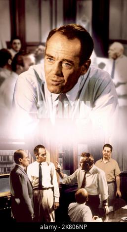 Henry Fonda Film: 12 Angry Men; Twelve Angry Men (USA 1957) Charaktere: Juror #8 Regie: Sidney Lumet 10. April 1957 **WARNUNG** Dieses Foto ist nur für redaktionelle Verwendung bestimmt und unterliegt dem Copyright von UNITED ARTISTS und/oder dem Fotografen, der von der Film- oder Produktionsfirma beauftragt wurde und darf nur von Publikationen im Zusammenhang mit der Bewerbung des oben genannten Films reproduziert werden. Eine obligatorische Gutschrift für UNITED ARTISTS ist erforderlich. Der Fotograf sollte auch bei Bekanntwerden des Fotos gutgeschrieben werden. Ohne schriftliche Genehmigung der Film Company kann keine kommerzielle Nutzung gewährt werden. Stockfoto