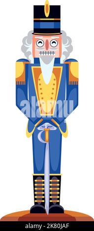 nussknacker mit Schwert Stock Vektor