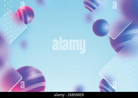 Realistische Glasmorphismus Hintergrund Vektor Design Illustration Stock Vektor