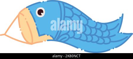 Koinobori-Fischkarpfen-Flagge Stock Vektor