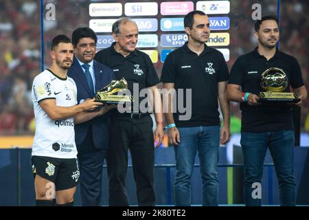 Rio, Brasilien - 19. Oktober 2022: Spiel zwischen Flamengo und Corinthians im zweiten Spiel der Finalrunde des Brazilian Cup im Maracana Stadium Stockfoto