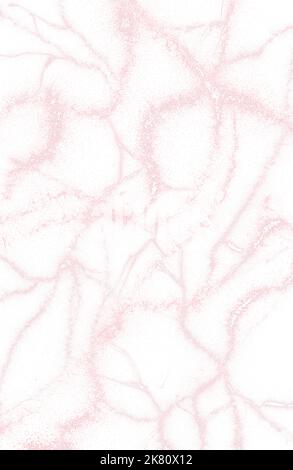 Abstrakt Rose erröten flüssigen Aquarell Hintergrund mit goldenen Linien, Punkte und Flecken. Pastell Marmor Alkohol Tinte Zeichnung Effekt. Illustration Design tem Stockfoto