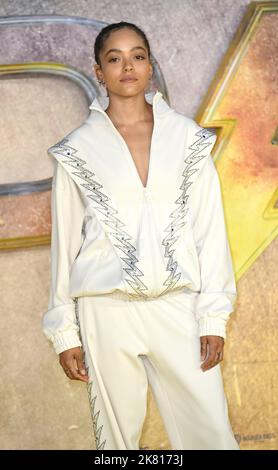 Foto muss gutgeschrieben werden ©Alpha Press 085000 18/10/2022 Quintessa Swindell Black Adam UK Premiere in London Stockfoto