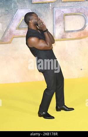 Foto muss gutgeschrieben werden ©Alpha Press 085000 18/10/2022 Aldis Hodge Black Adam UK Premiere in London Stockfoto