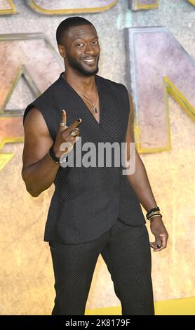 Foto muss gutgeschrieben werden ©Alpha Press 085000 18/10/2022 Aldis Hodge Black Adam UK Premiere in London Stockfoto