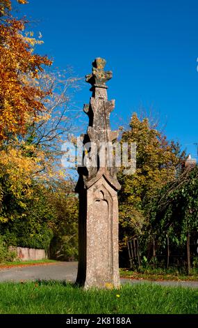 Ehemalige Kirchtürmspitze in der Nähe der Shustoke Church, Warwickshire, England, Großbritannien Stockfoto