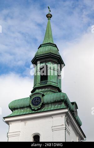 Typischer Kirchturm in Bergen, Norwegen Stockfoto