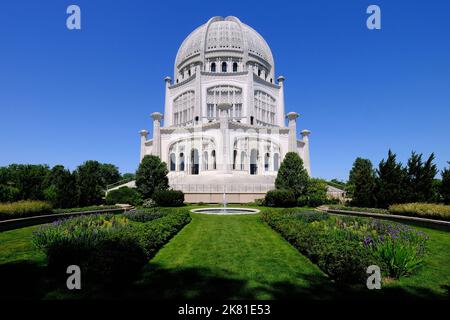 Bahai Tempel, House of Worship, Wilmette, Illinois, USA Stockfoto