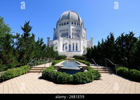 Bahai Tempel, House of Worship, Wilmette, Illinois, USA Stockfoto