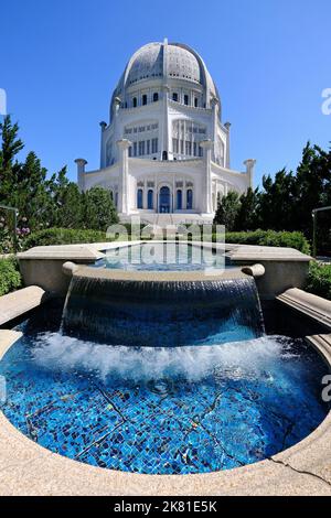 Bahai Tempel, House of Worship, Wilmette, Illinois, USA Stockfoto