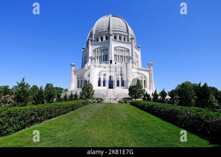 Bahai Tempel, House of Worship, Wilmette, Illinois, USA Stockfoto