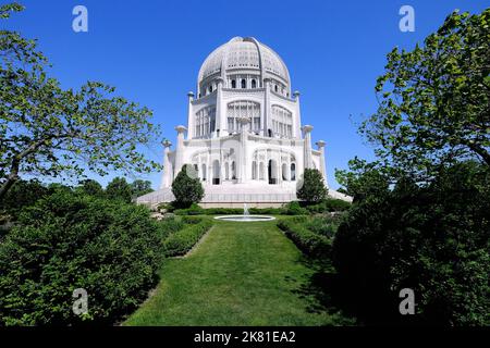 Bahai Tempel, House of Worship, Wilmette, Illinois, USA Stockfoto