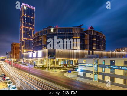 Das Banyan Tree Building im La Cigale Mushaireb Downtown in Doha, Katar Stockfoto