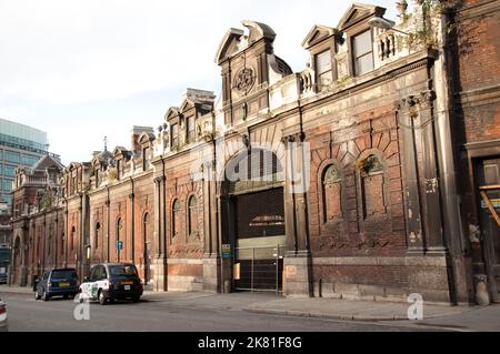 SMITHFIELD oder, um seinen offiziellen Namen zu nennen, London Central Markets, ist der größte Fleischgroßmarkt im Vereinigten Königreich und einer der größten seiner Art Stockfoto