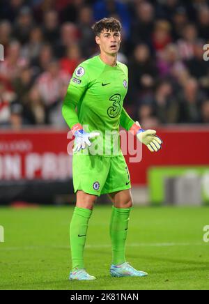 19 Okt 2022 - Brentford gegen Chelsea - Premier League - GTECH Community Stadium Kepa Arrizabalaga von Chelsea während des Premier League-Spiels gegen Brentford. Picture : Mark Pain / Alamy Stockfoto