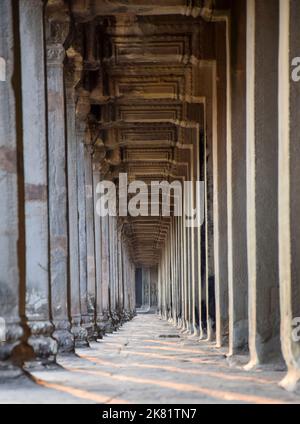 Gates in den Tempel Angkor Wat. Siem Reap, Kambodscha. Stockfoto