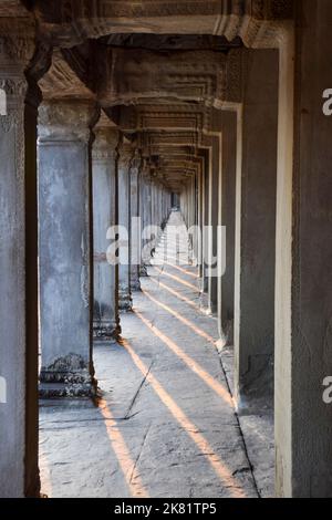 Gates in den Tempel Angkor Wat. Siem Reap, Kambodscha. Stockfoto