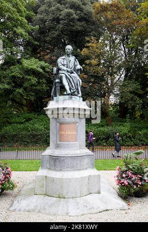 arthur guinness 1. Baron ardilaun Statue st stephens grün dublin republik irland Stockfoto