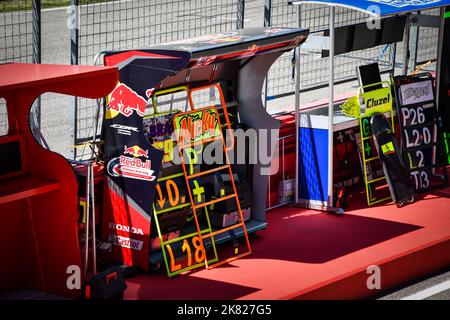 Die Wand, die Nicky Haydens SBK Superbike Imola 2017 zeigt, zeigt das letzte Rennen vor seinem Tod Stockfoto