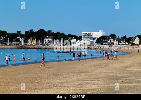 Carnac Bretagne Frankreich. Der Strand Stockfoto