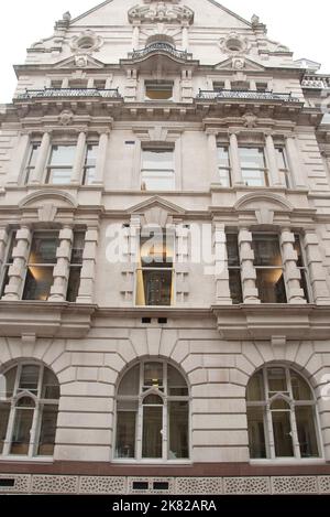 Temple Chambers, Temple, City of London. Tempel ist ein Gebiet, in dem viele Barristler Kammern oder Büros haben. Das Gebiet ist Tempel nach dem Templa bekannt Stockfoto