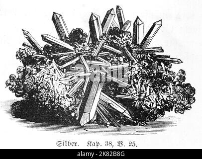 Die Bibel, Altes Testament, 2 Mose, Genesis, Kapitel 38, Vers 25, historische Illustration 1850 Stockfoto