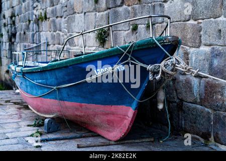 Boot in der Nähe von Rio Douro, Stadt Porto Stockfoto