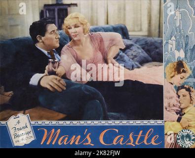 Spencer Tracy & Glenda Farrell Film: Man'S Castle (USA 1933) Charaktere: Bill, Fay La Rue Regie: Frank Borzage 27 October 1933 **WARNUNG** Dieses Foto ist nur für redaktionelle Zwecke bestimmt und unterliegt dem Copyright von COLUMBIA PICTURES und/oder des Fotografen, der von der Film- oder Produktionsfirma beauftragt wurde und darf nur von Publikationen im Zusammenhang mit der Bewerbung des oben genannten Films reproduziert werden. Eine obligatorische Gutschrift für COLUMBIA PICTURES ist erforderlich. Der Fotograf sollte auch bei Bekanntwerden des Fotos gutgeschrieben werden. Ohne schriftliche Genehmigung der Film Company kann keine kommerzielle Nutzung gewährt werden. Stockfoto