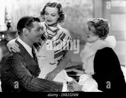 Clark Gable, Joan Crawford & Billie Burke Film: Forsaking All Others (USA 1934) Charaktere: Jeffrey 'Jeff' / 'Jeffy' Williams, Mary Clay, Tante Paula Regie: W.S. Van Dyke 23 December 1934 **WARNUNG** Dieses Foto ist nur für redaktionelle Zwecke bestimmt und unterliegt dem Copyright von MGM und/oder dem Fotografen, der von der Film- oder Produktionsfirma beauftragt wurde, und kann nur durch Publikationen im Zusammenhang mit der Bewerbung des oben genannten Films reproduziert werden. Eine obligatorische Gutschrift an MGM ist erforderlich. Der Fotograf sollte auch bei Bekanntwerden des Fotos gutgeschrieben werden. Eine kommerzielle Nutzung kann ohne schriftliche Genehmigung des FI nicht gewährt werden Stockfoto