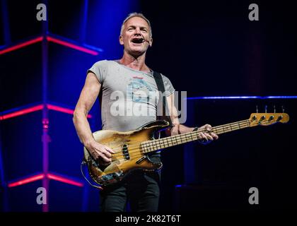 Sting tritt am 19. Oktober 2022 live in Oslo auf Stockfoto