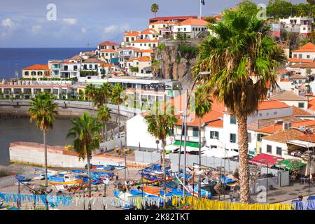 Portugal, Madeira, Camara de Lobos, Fischerdorf, Stockfoto