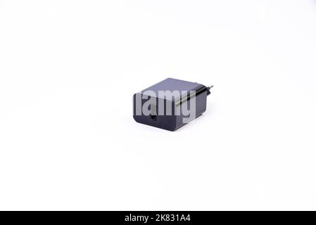 USB Typ C Adapter oder Hub mit verschiedenem Zubehör - Pendrives, hdmi, ethernet, VGA DP HDMI, Kabel. Verschiedene Konverterkabel für Computer und smartp Stockfoto