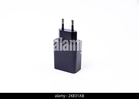 USB Typ C Adapter oder Hub mit verschiedenem Zubehör - Pendrives, hdmi, ethernet, VGA DP HDMI, Kabel. Verschiedene Konverterkabel für Computer und smartp Stockfoto