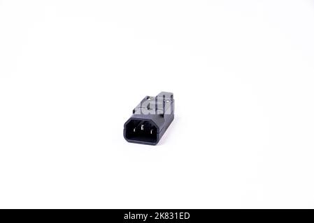 USB Typ C Adapter oder Hub mit verschiedenem Zubehör - Pendrives, hdmi, ethernet, VGA DP HDMI, Kabel. Verschiedene Konverterkabel für Computer und smartp Stockfoto