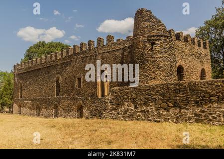 Schloss des Kaiser Fasilides in Gondar, Äthiopien. Stockfoto