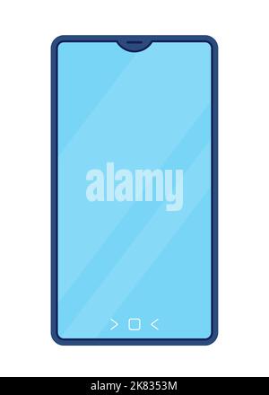 Modernes Smartphone - modernes flaches Design Stil einzelnes isoliertes Bild Stock Vektor