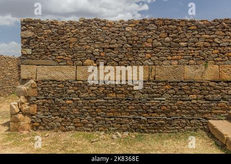 Dungur (Königin von Sheba) Palastruinen in Axum, Äthiopien Stockfoto