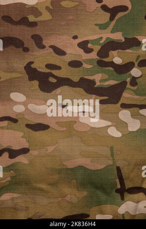 Bewaffnete Kraft multicam Camouflage Stoff Textur Hintergrund. Stockfoto