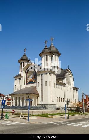 DROBETA TURNU-SEVERIN, RUMÄNIEN-04. APRIL: Orthodoxe Kathedrale am 04. April 2018 in Drobeta Turnu-Severin. Stockfoto