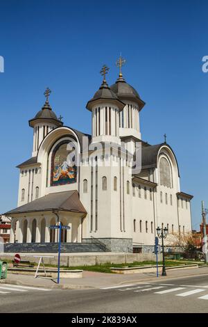 DROBETA TURNU-SEVERIN, RUMÄNIEN-04. APRIL: Orthodoxe Kathedrale am 04. April 2018 in Drobeta Turnu-Severin. Stockfoto