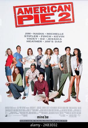 Film Poster Film: American Pie 2 (2001) Regie: James B. Rogers 06 August 2001 **WARNUNG** Dieses Foto ist nur für redaktionelle Zwecke bestimmt und unterliegt dem Copyright von UNIVERSAL und/oder dem Fotografen, der von der Film- oder Produktionsfirma beauftragt wurde und darf nur von Publikationen im Zusammenhang mit der Bewerbung des oben genannten Films reproduziert werden. Eine obligatorische Gutschrift an UNIVERSAL ist erforderlich. Der Fotograf sollte auch bei Bekanntwerden des Fotos gutgeschrieben werden. Ohne schriftliche Genehmigung der Film Company kann keine kommerzielle Nutzung gewährt werden. Stockfoto