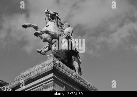 Kopenhagen/Dänemark/20 Oktober 2022/ berühmte Statue auf Pferdeabsalon auf Hojbro Palds in der Hauptstadt von Dansh. (Foto. Francis Dean/Dean Pictures. Stockfoto