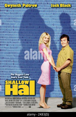 Gwyneth Paltrow & Jack Black Film: Shallow Hal (2001) Charaktere: Rosemary & Hal Regie: Bobby Farrelly & Peter Farrelly 01 November 2001 **WARNUNG** Dieses Foto ist nur für redaktionelle Verwendung bestimmt und unterliegt dem Copyright von 20 CENTURY FOX und/oder des Fotografen, der von der Film- oder Produktionsfirma beauftragt wurde und darf nur durch Publikationen im Zusammenhang mit der Bewerbung des oben genannten Films reproduziert werden. Eine obligatorische Gutschrift an 20 CENTURY FOX ist erforderlich. Der Fotograf sollte auch bei Bekanntwerden des Fotos gutgeschrieben werden. Ohne schriftliche Genehmigung der Film Company kann keine kommerzielle Nutzung gewährt werden. Stockfoto