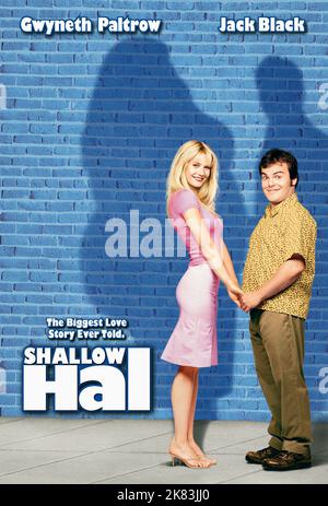 Gwyneth Paltrow & Jack Black Film: Shallow Hal (2001) Charaktere: Rosemary & Hal Regie: Bobby Farrelly & Peter Farrelly 01 November 2001 **WARNUNG** Dieses Foto ist nur für redaktionelle Verwendung bestimmt und unterliegt dem Copyright von 20 CENTURY FOX und/oder des Fotografen, der von der Film- oder Produktionsfirma beauftragt wurde und darf nur durch Publikationen im Zusammenhang mit der Bewerbung des oben genannten Films reproduziert werden. Eine obligatorische Gutschrift an 20 CENTURY FOX ist erforderlich. Der Fotograf sollte auch bei Bekanntwerden des Fotos gutgeschrieben werden. Ohne schriftliche Genehmigung der Film Company kann keine kommerzielle Nutzung gewährt werden. Stockfoto