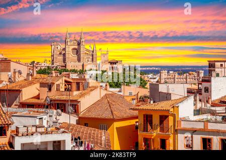Kathedrale von Palma de Mallorca, Mallorca, Spanien Stockfoto