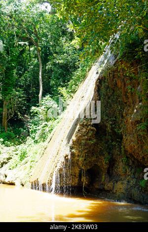 los Cocos Wasserfall in samana in der dominikanischen republik Stockfoto