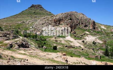 Sivrihisar ist ein altes türkisches Dorf in Aksaray, Türkei. Stockfoto