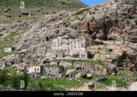 Sivrihisar ist ein altes türkisches Dorf in Aksaray, Türkei. Stockfoto
